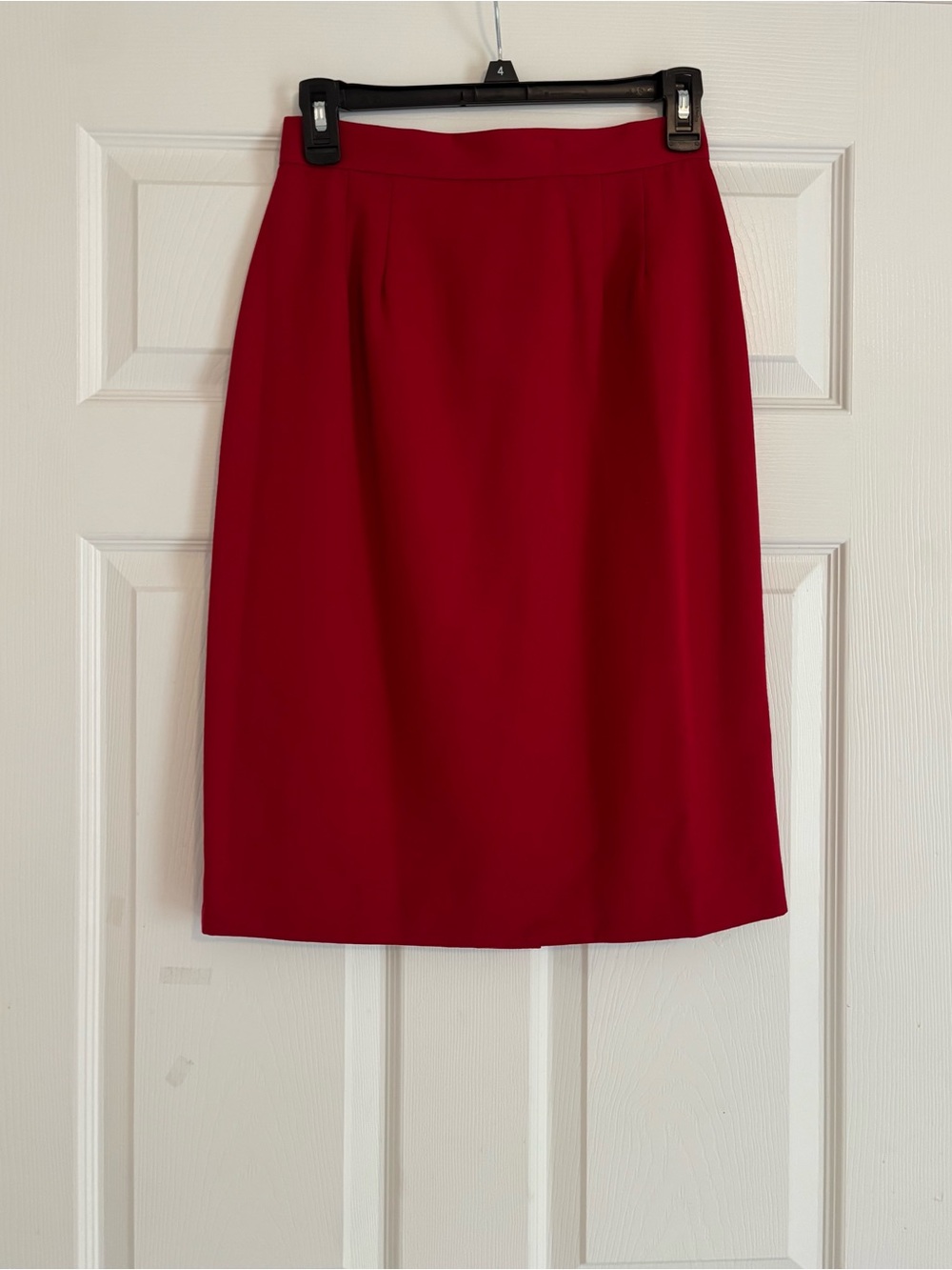 Vintage Spiegel Classic Red Pencil Skirt Sz 6